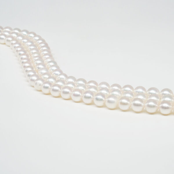 Akoya round pearl strands size 7-7½mm