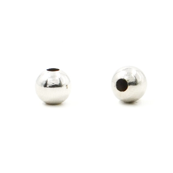 Sterling Silver spacer round shape size 1,8mm – [Bags about 200pcs] – Silver Color