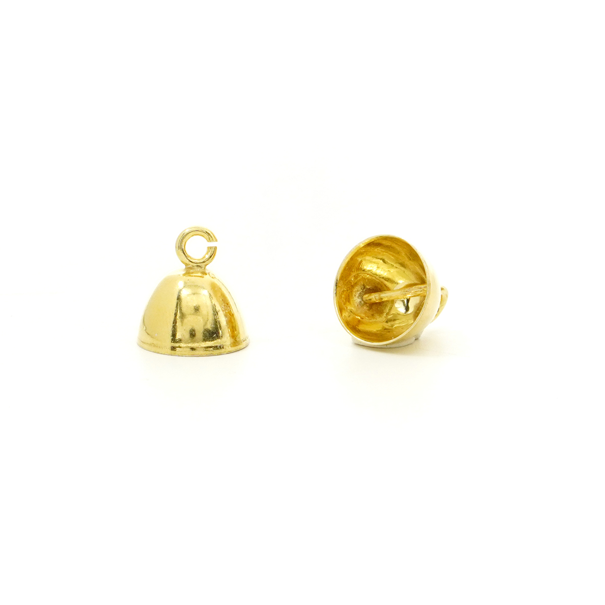 Argento 925 coppiglie con barretta anello <strong>aperto</strong> 10mm - Dorato