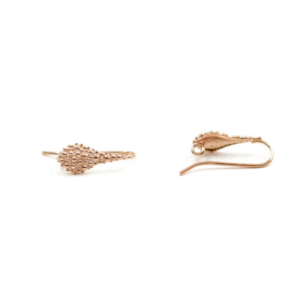 Sterling silver earrings drop shape and hook