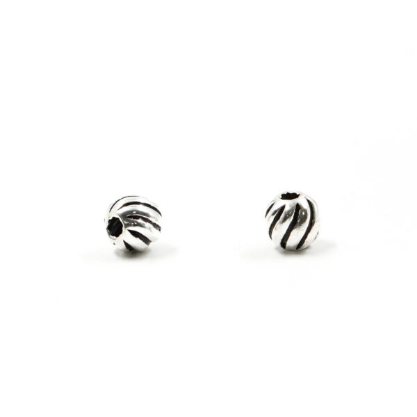 Sterling silver spacer element sphere shape size 5mm