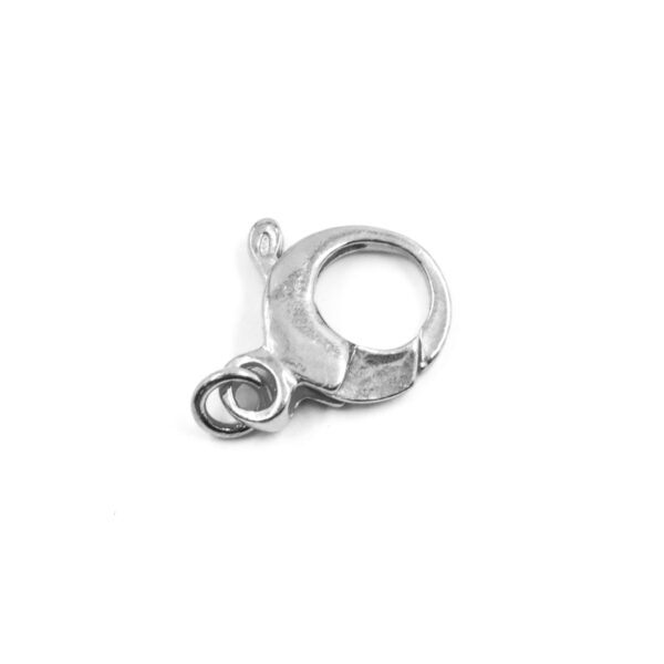 Argento 925‰ chiusura round 12mm - Rodiato