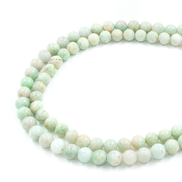 Amazonite strands round shape size 8mm
