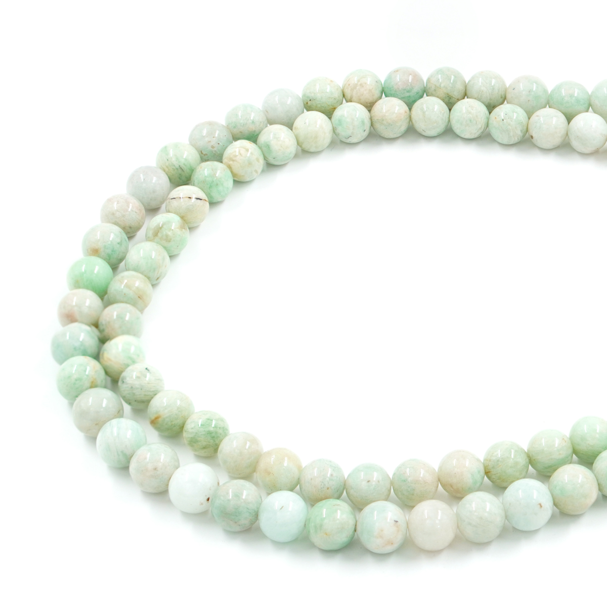 Amazonite strands round shape size 8mm