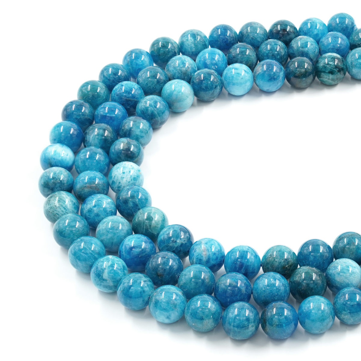 Apatite strands round shape size 12mm