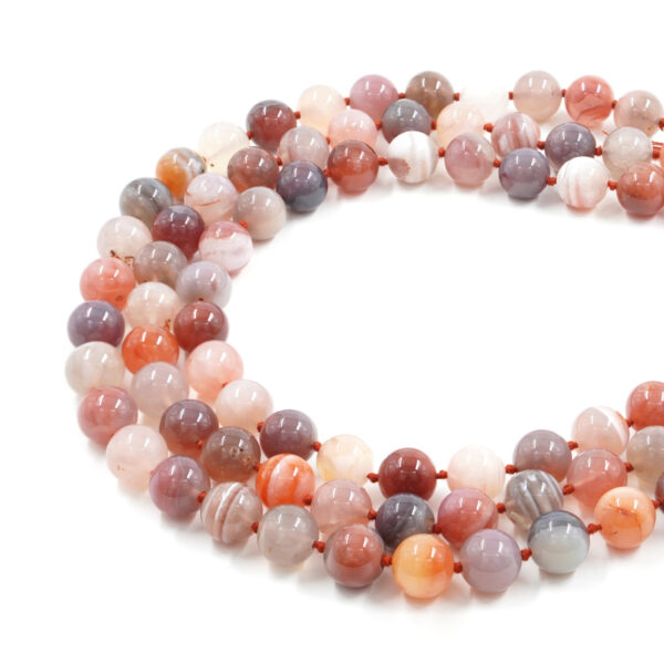 Botswana Red Agate strands round shape size 10mm to 20mm