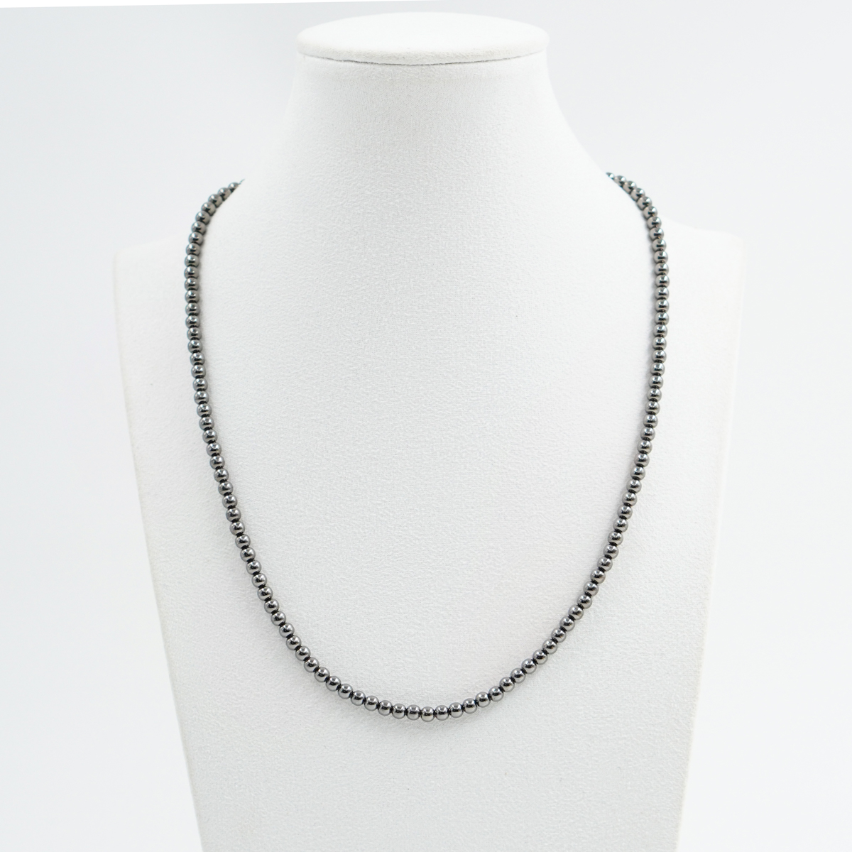 Collana in argento con sfere di 4mm - Brunito - immagine 2
