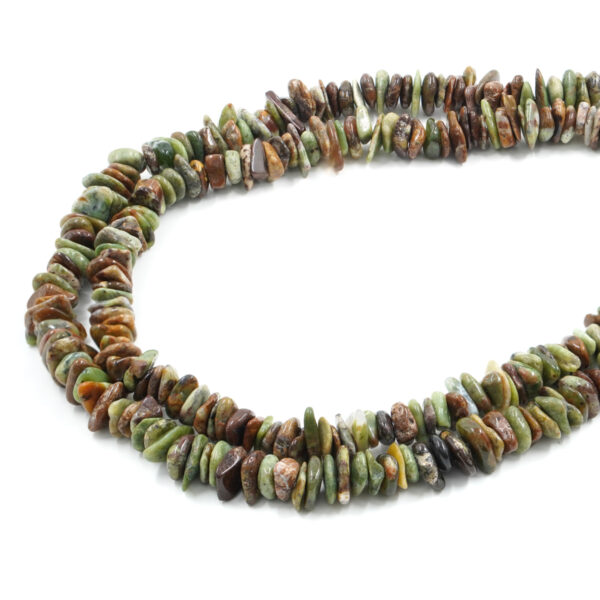 Green Opal strands Chips shape size ~ 8-9mm
