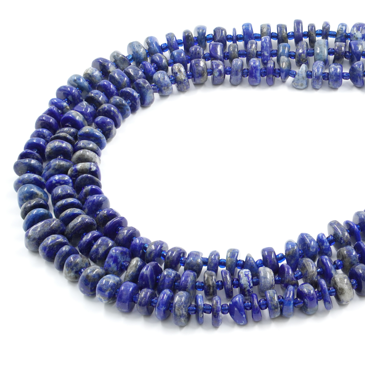 Lapislazuli strands Chips shape size ~8-9mm