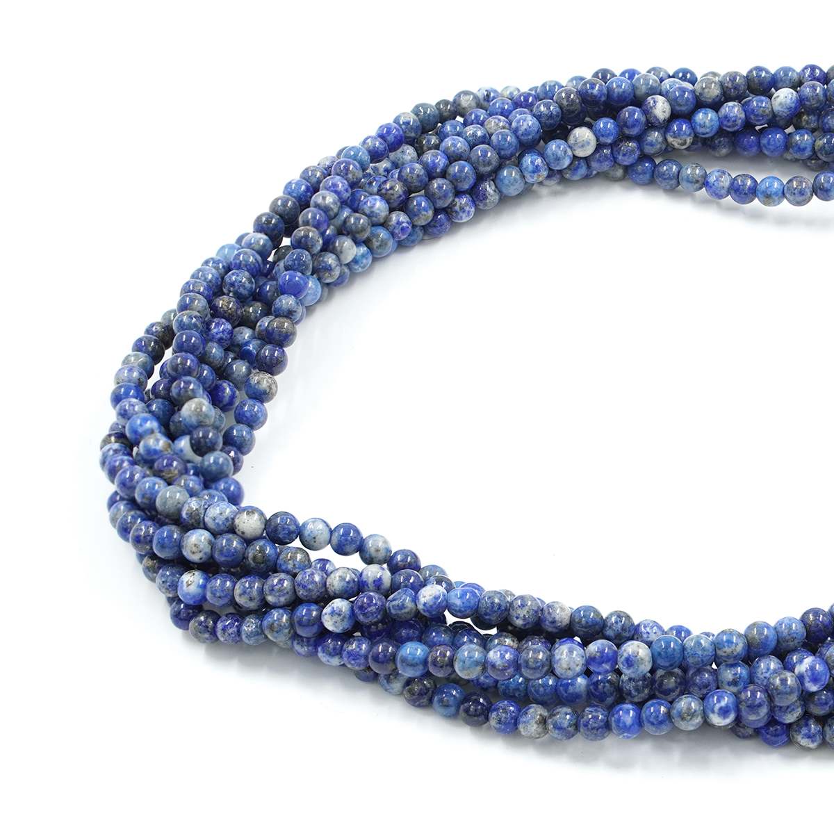 Lapislazuli strands round shape size 4mm to 18mm - Image 2