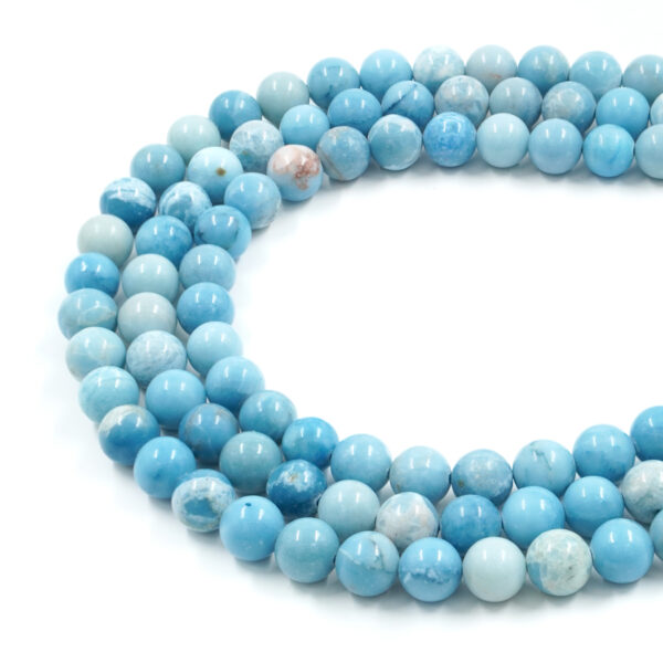 Larimar fili tondi 4mm a 12mm – Qualità A
