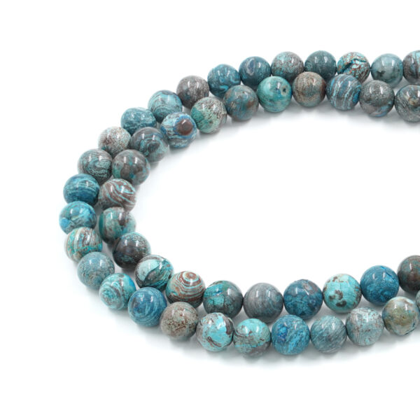 Dyed Jasper strands round shape size 12mm