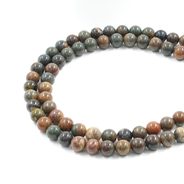 Wood Jasper strands round shape size 10mm