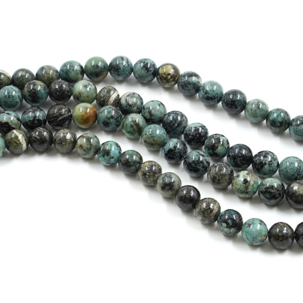 African Turquoise strands round shape size 10mm