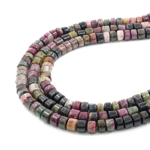 Tourmaline strands irregular washer shape size ~9x5mm