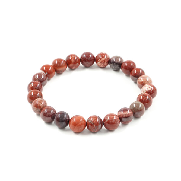 Bracciale elastico Diaspro Rosso 8mm