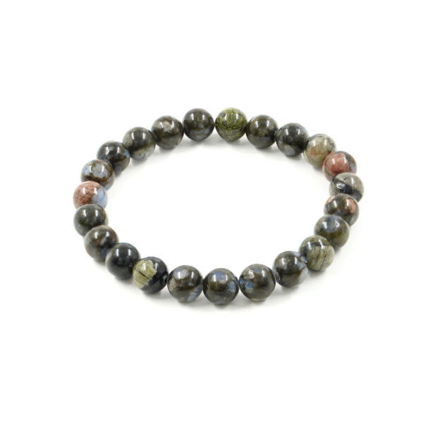 Elastic Bracelet with Nuummite 8mm