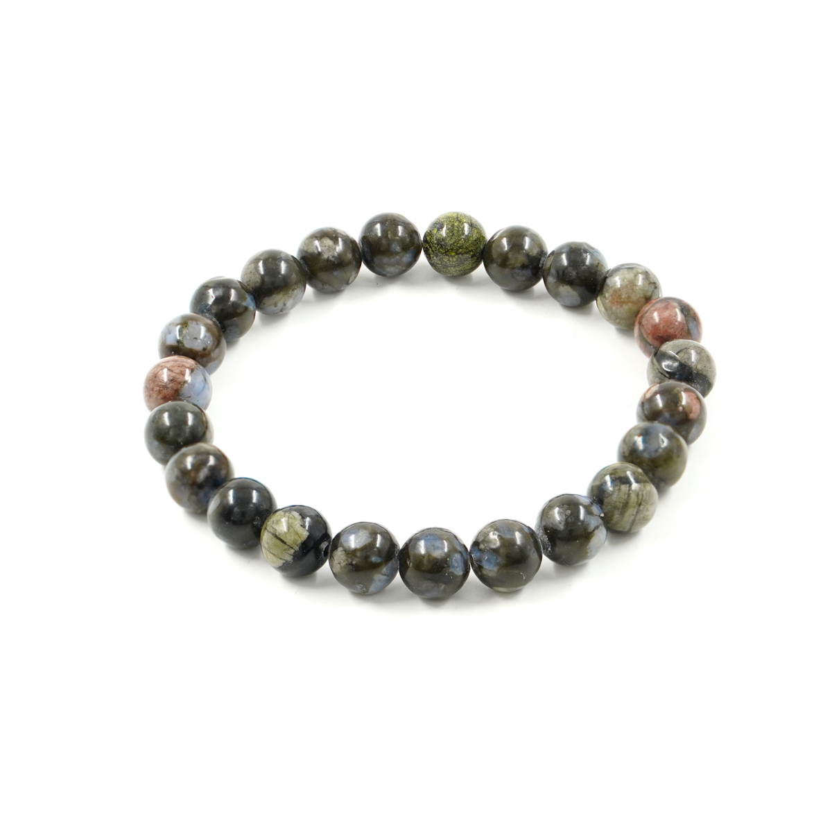 Bracciale elastico Nuummite 8mm