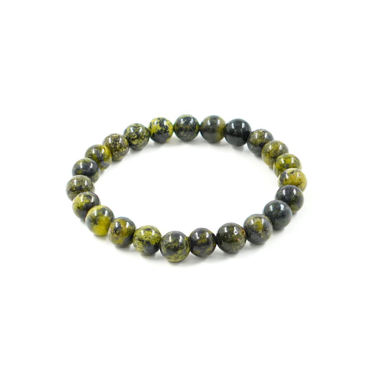 Bracciale elastico Diaspro Serpentina 8mm