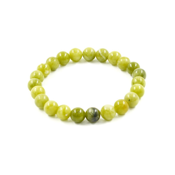 Elastic Bracelet with South Jade 8mm