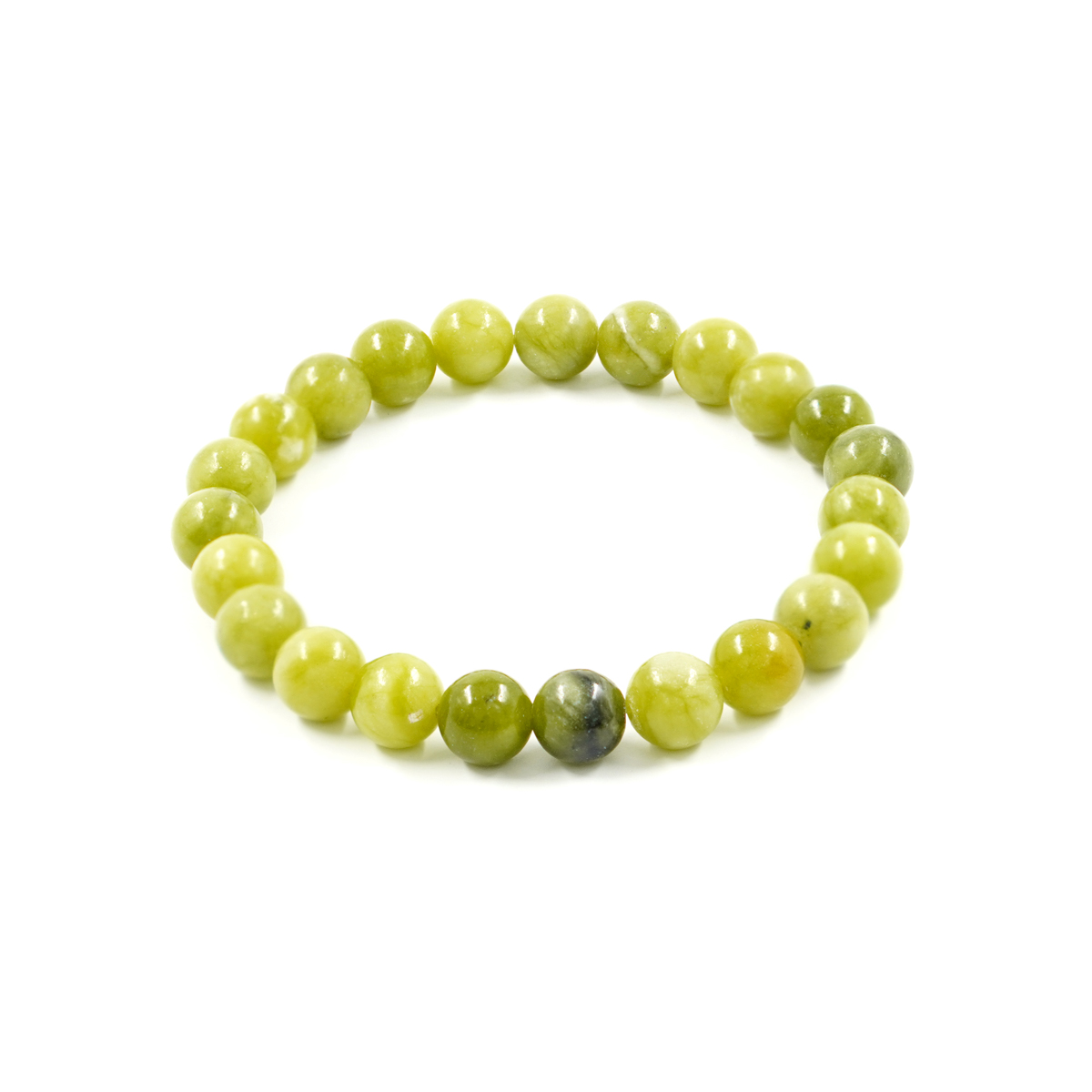 Bracciale elastico Giada del Sud 8mm