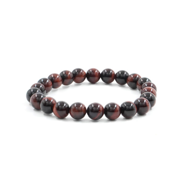 Elastic Bracelet with Red Tiger Eye 6mm