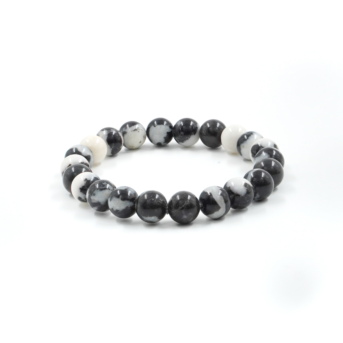 Bracciale elastico Diaspro Zebra 6mm