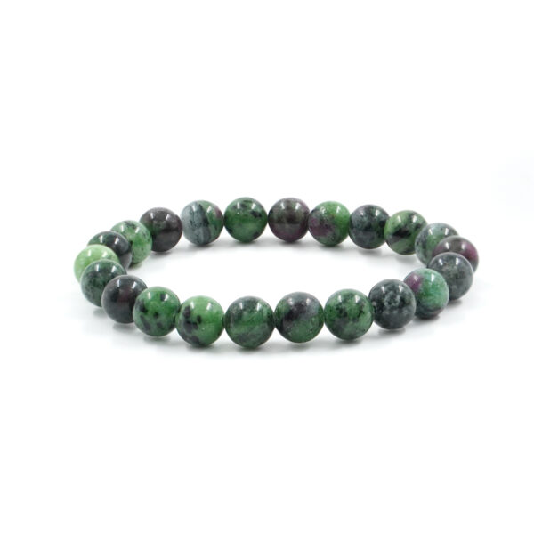 Elastic Bracelet with Ruby-Zoisite 6mm