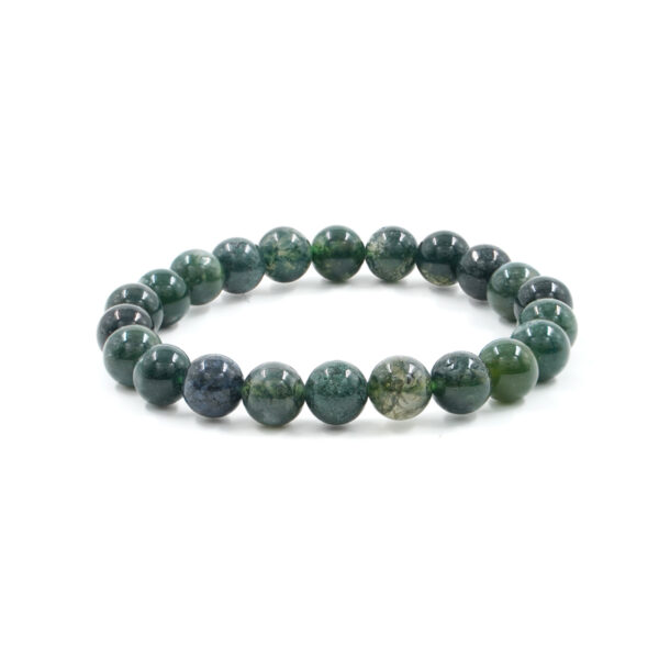 Bracciale elastico Agata Muschiata 8mm