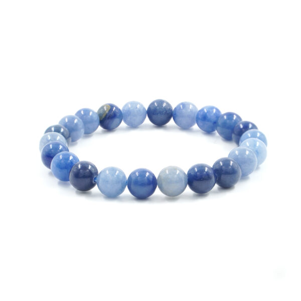 Bracciale elastico Avventurina Blu 6mm