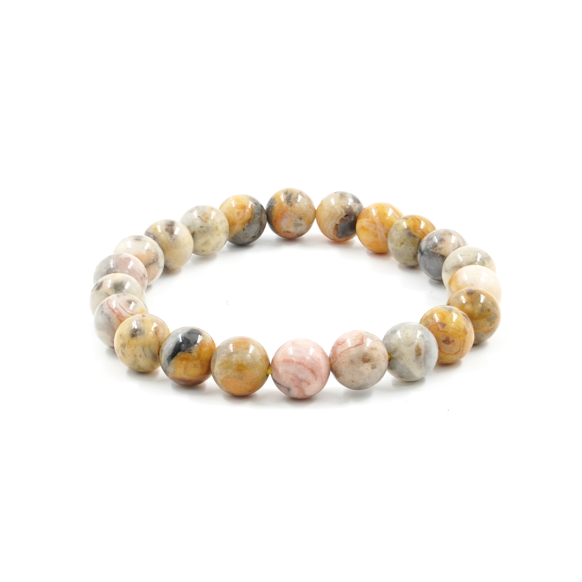 Bracciale elastico Agata Crazy Lace 8mm