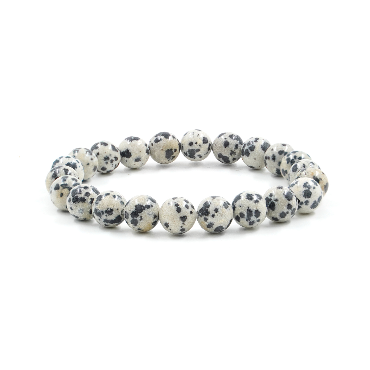 Bracciale elastico Diaspro Dalmatite 6mm