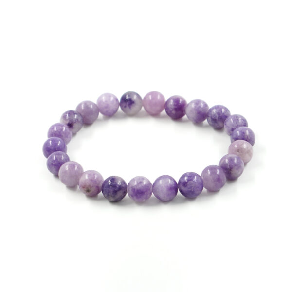 Elastic Bracelet with Violet Jasper 6mm