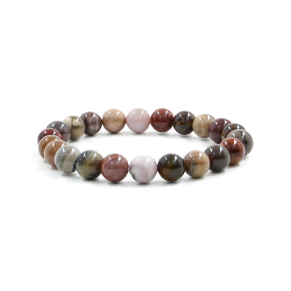 Elastic Bracelet with Wood Opalite 6mm