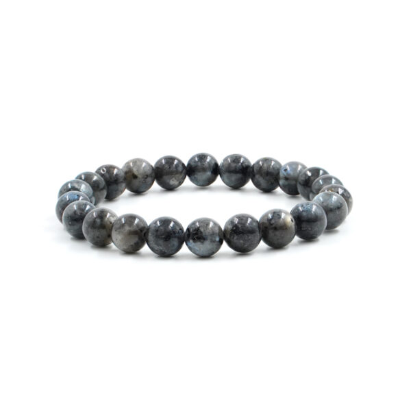 Elastic Bracelet with Larvikite 8mm