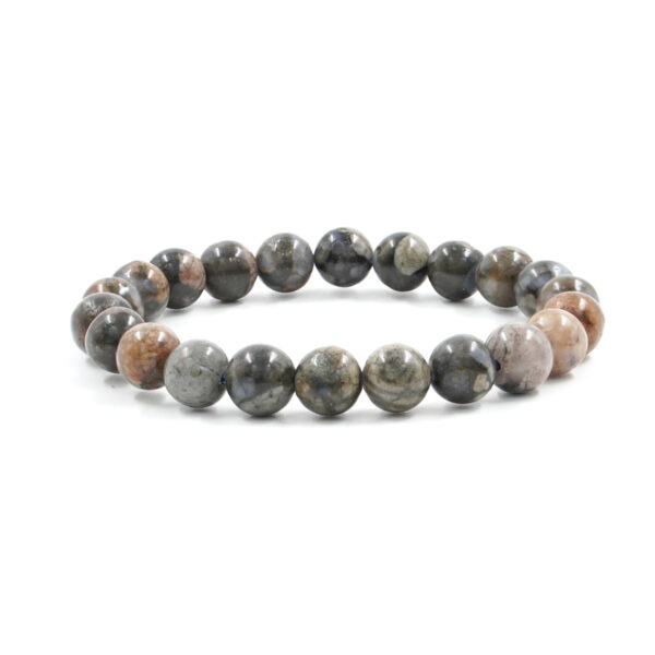 Elastic Bracelet with Blue Llanite 8mm