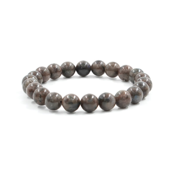 Elastic Bracelet with Brown Labradorite 6mm