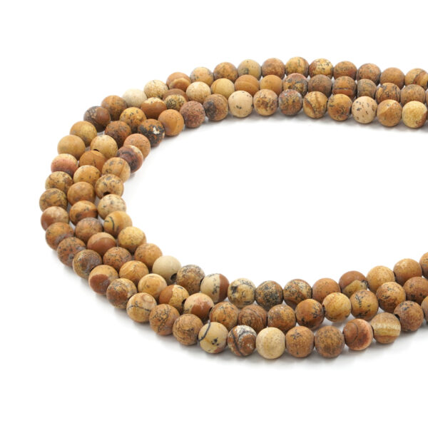 Paesina strands round shape size 6mm to 8mm <strong>2,5mm Hole</strong>