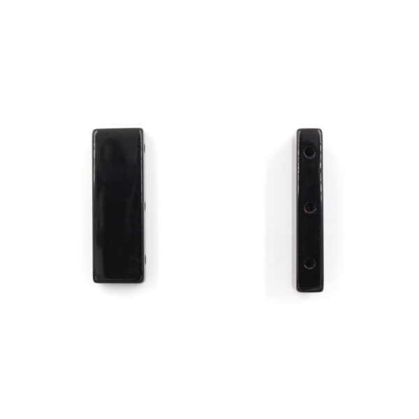 Agata Nera separatore rettangolare 30x10mm