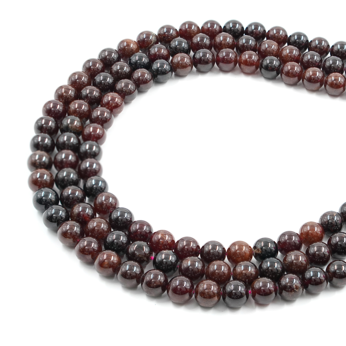 Granato Arancio fili tondi 4mm a 10mm - immagine 4