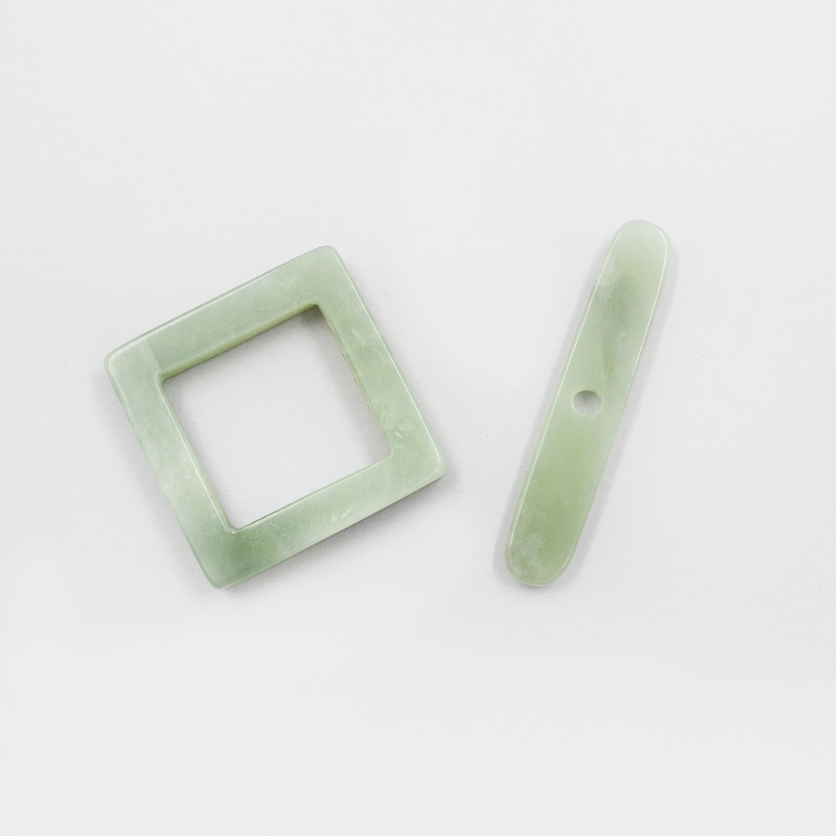 New Jade square shape clasp size 35-38mm