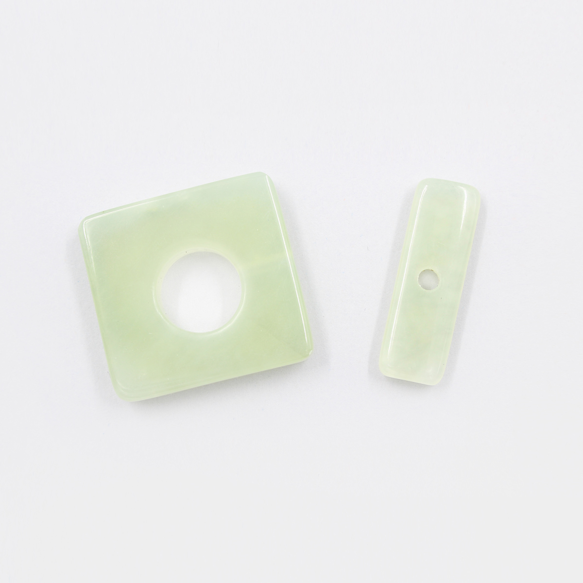 New Jade square shape clasp size 25mm