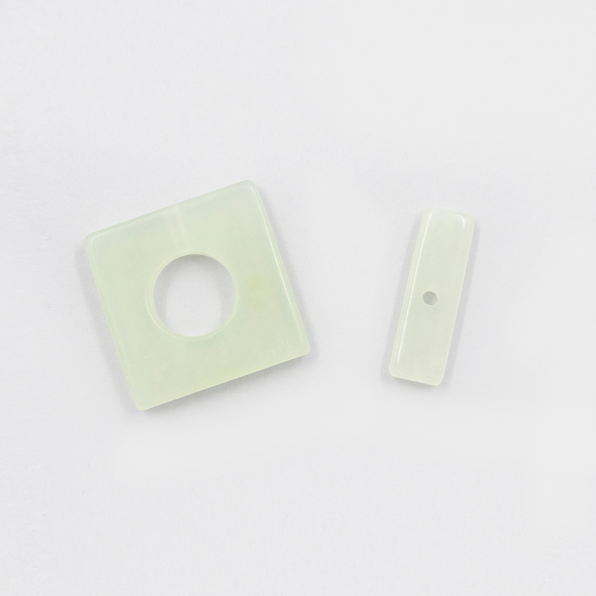 New Jade square shape clasp size 30mm