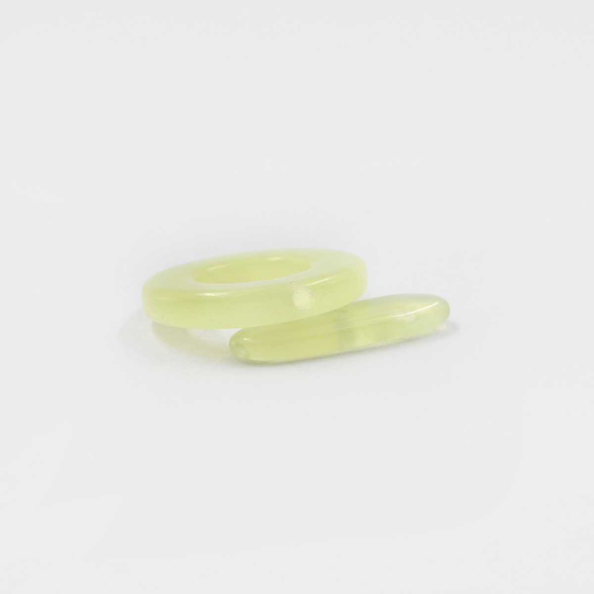 New Jade round shape clasp size 24mm - Image 2