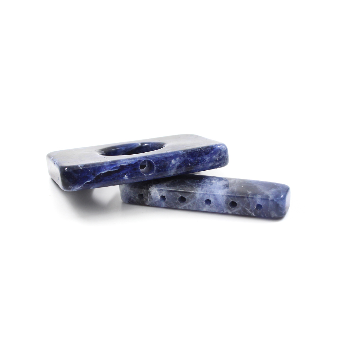 Sodalite rectangular shape clasp size 30x40mm