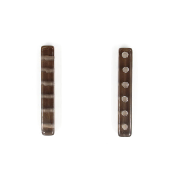 Quarzo Fumè separatore rettangolare 40x6mm