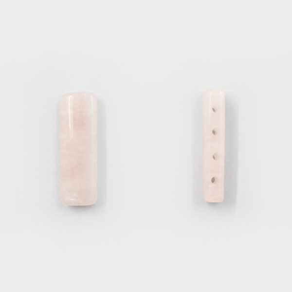 Quarzo Rosa separatore rettangolare 30x10mm