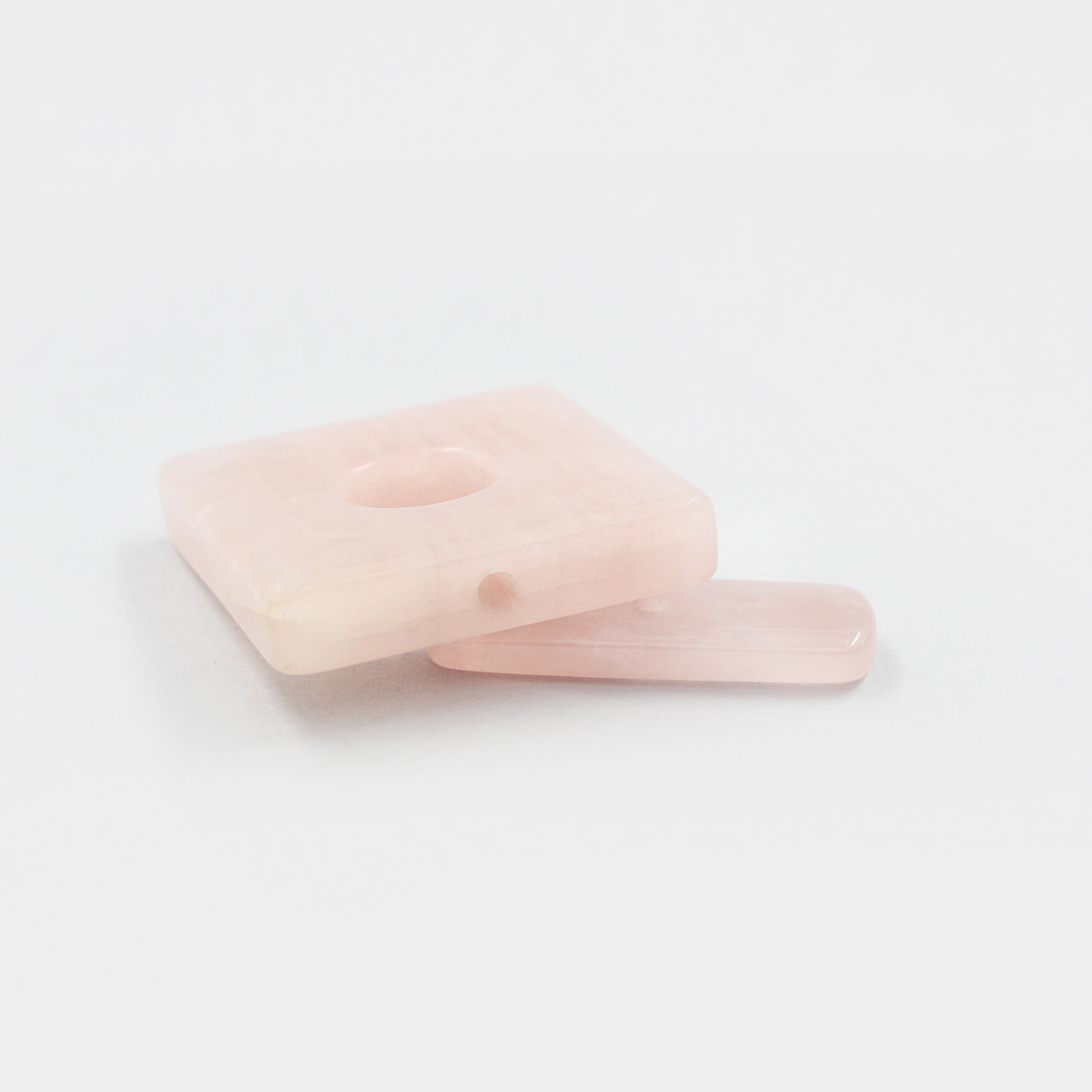 Pink Quartz square shape clasp size 30mm - Image 2