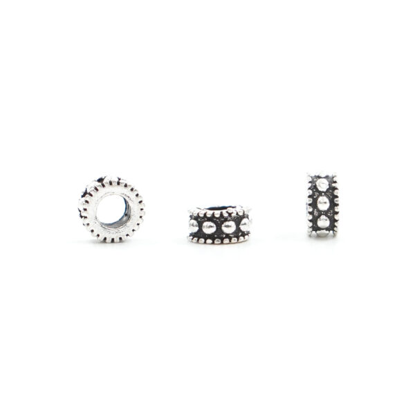 Sterling silver spacer washer shape size 6x3mm