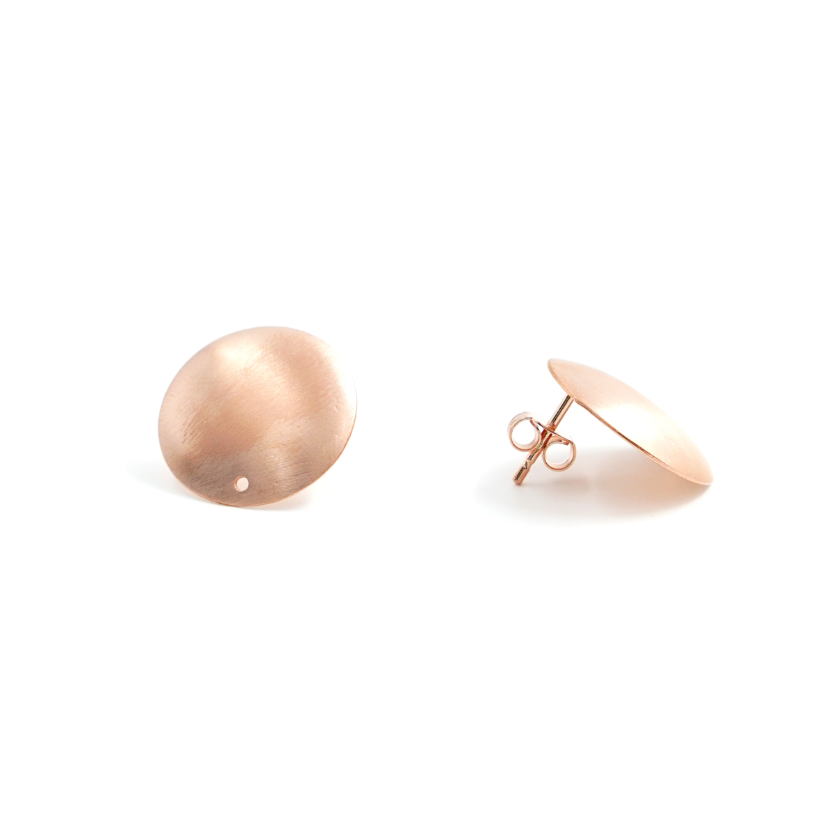 Orecchini argento coppetta 17mm – Rosè
